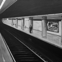 subway o2 | acrylic on canvas, 6o x 5o cm